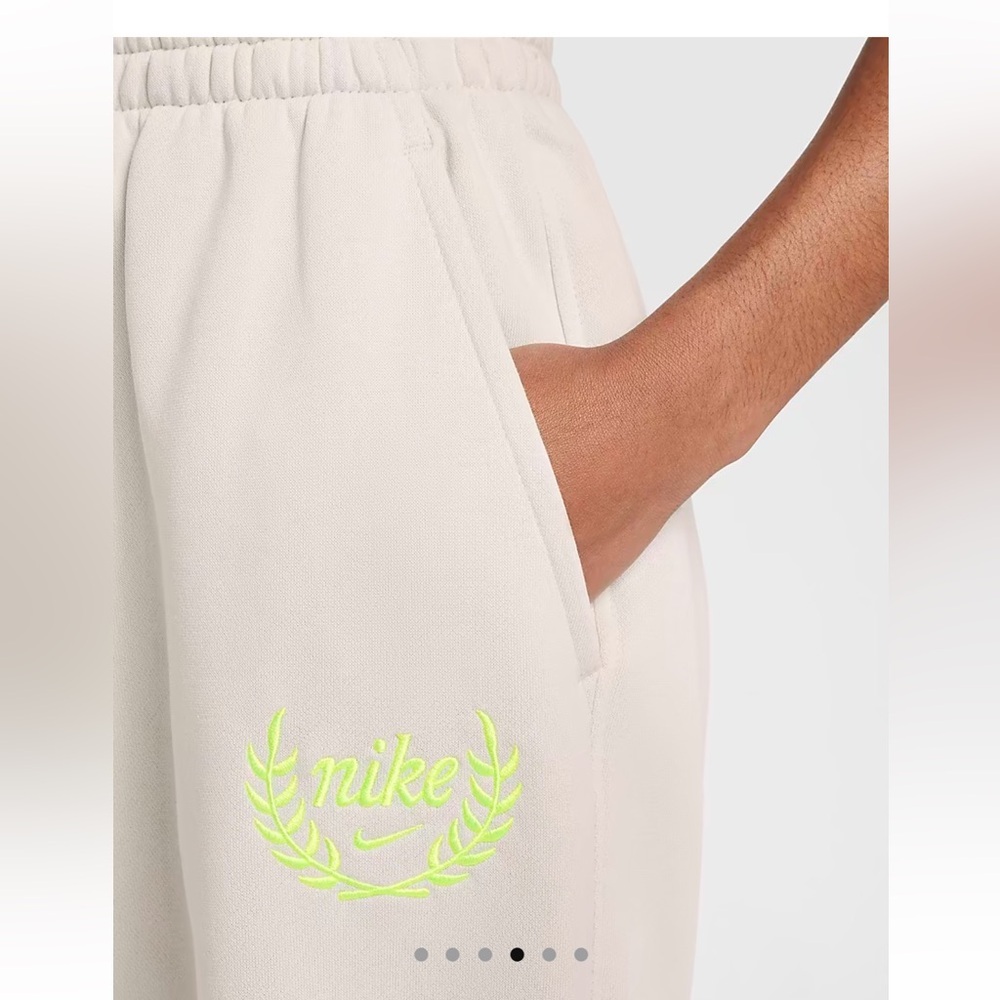 Nike Cream and Yellow Joggers with Elastic Waistband - Picture 4 of 7